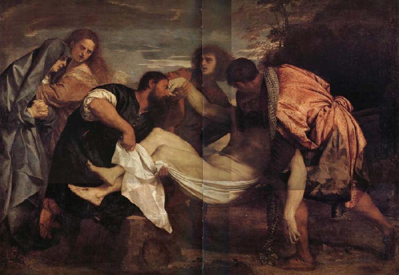 TIZIANO Vecellio La mise au tombeau France oil painting art